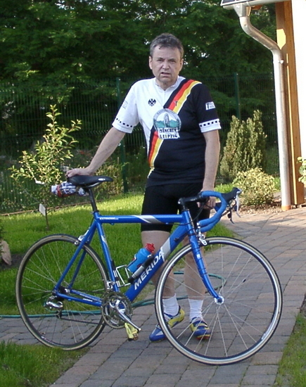 Reiner Buchheim mit Rennrad