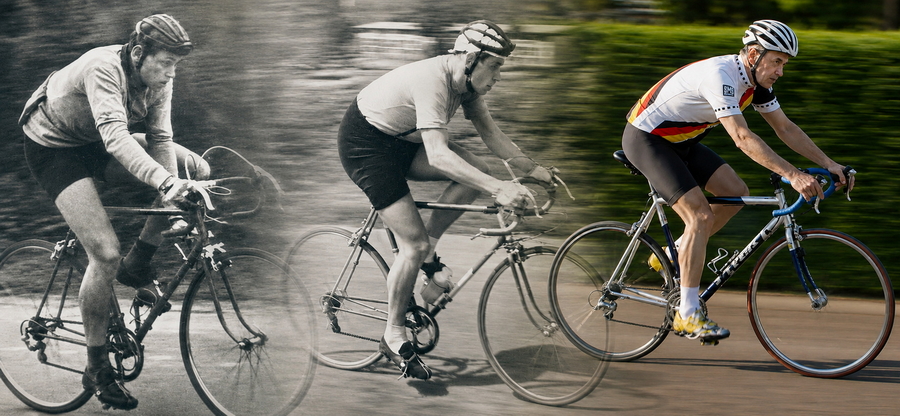Reiner Buchheim mit 15, 20 und 65 Jahren
